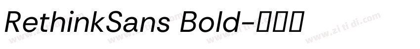 RethinkSans Bold字体转换